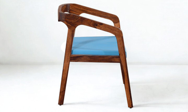 Solid Teak Wood Chair with Cushion – Modern Wooden Chair (CMO-0035T)