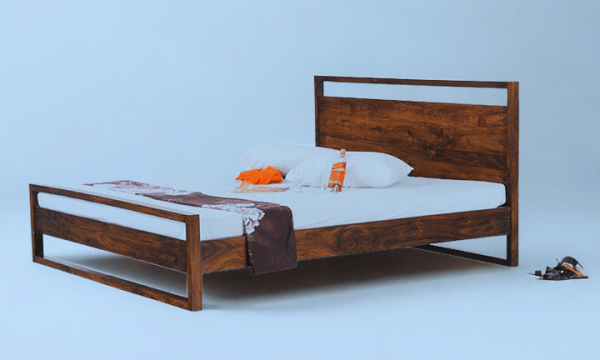 Teak Wood Queen Size Bed (CMO-0032T)